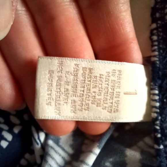 Chico's Maxi Flowy Tribal Blue White Print Skirt - Picture 12 of 13